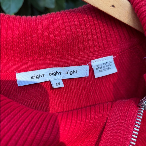 Eight Eight Eight Vibrant Red Sweater - Picture 3 of 3